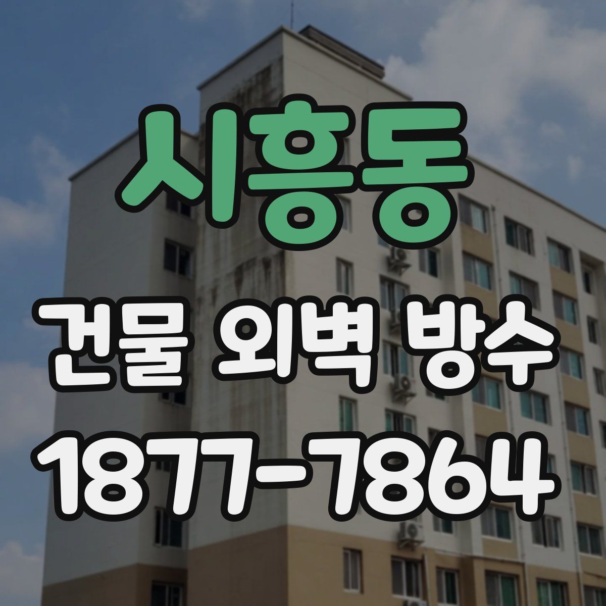시흥동 건물 외벽 방수
