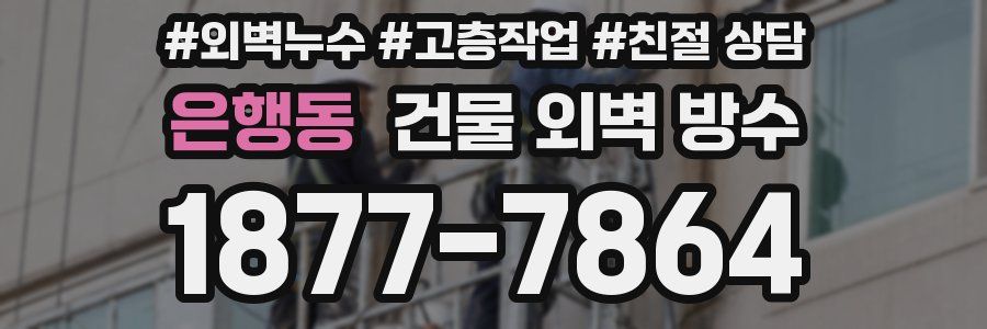은행동 건물 외벽 방수