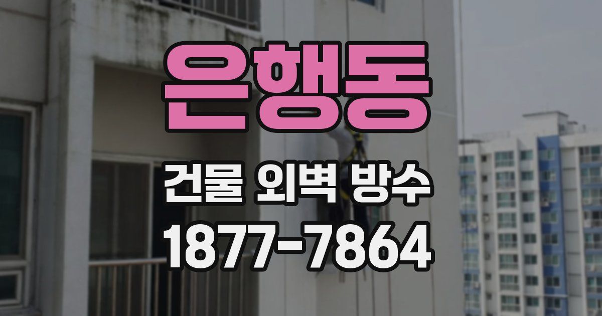 은행동 건물 외벽 방수