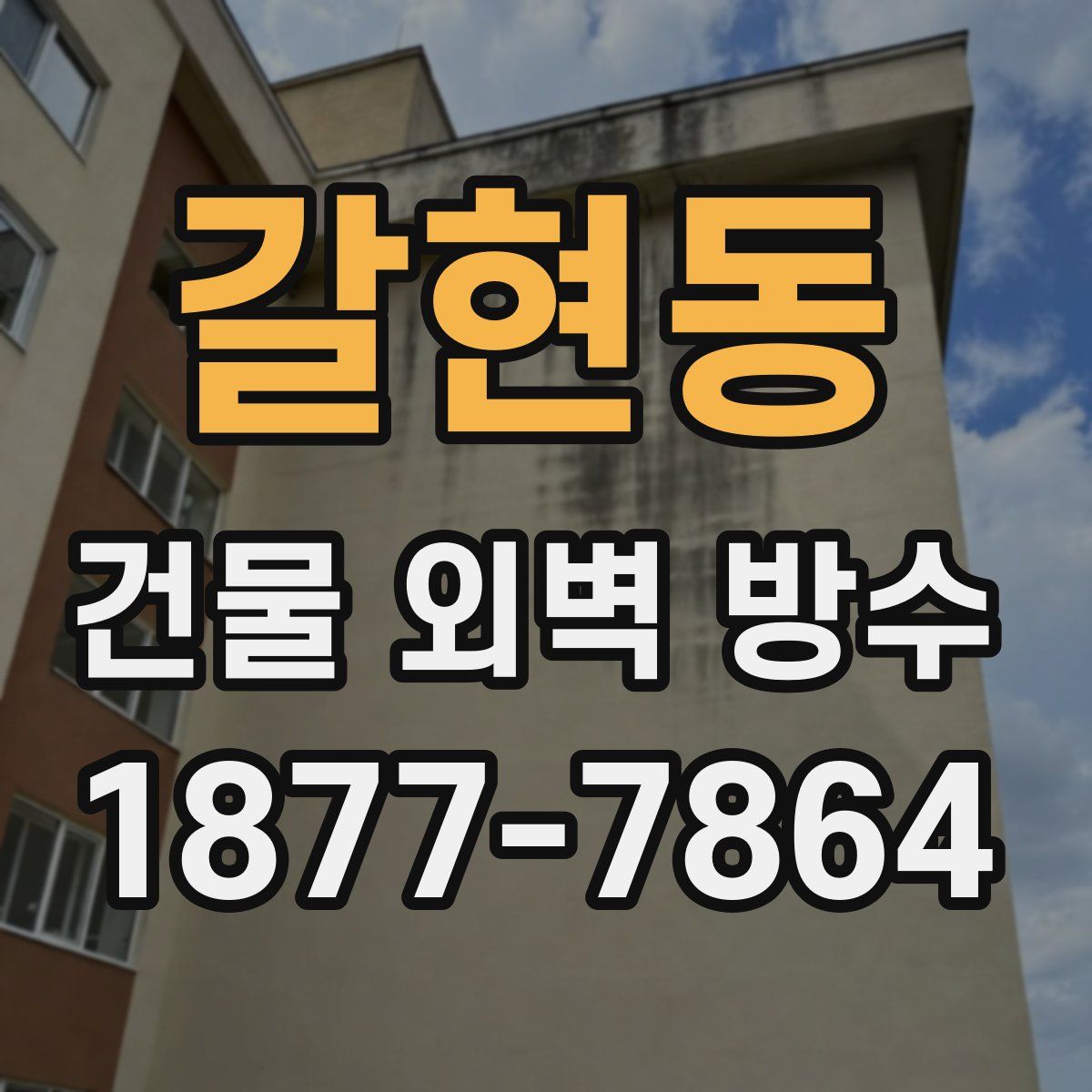 갈현동 건물 외벽 방수