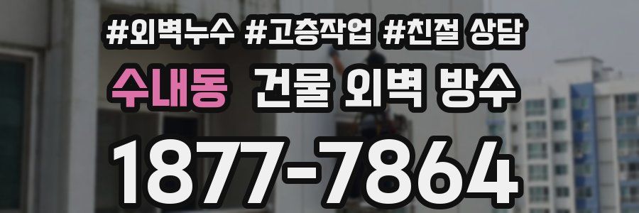 수내동 건물 외벽 방수