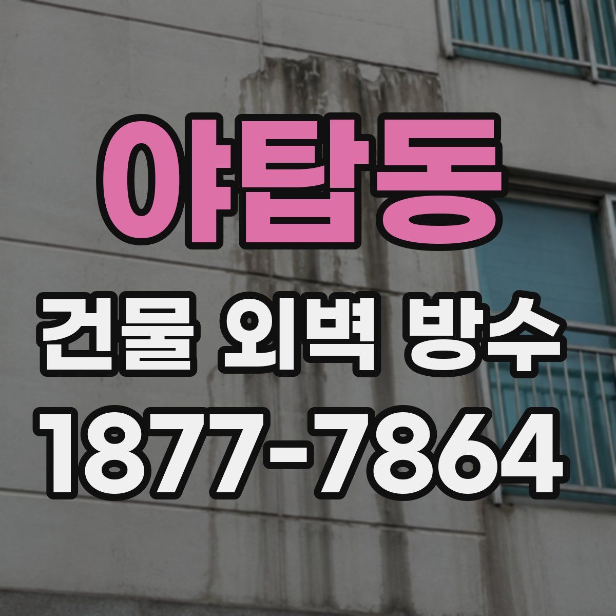 야탑동 건물 외벽 방수