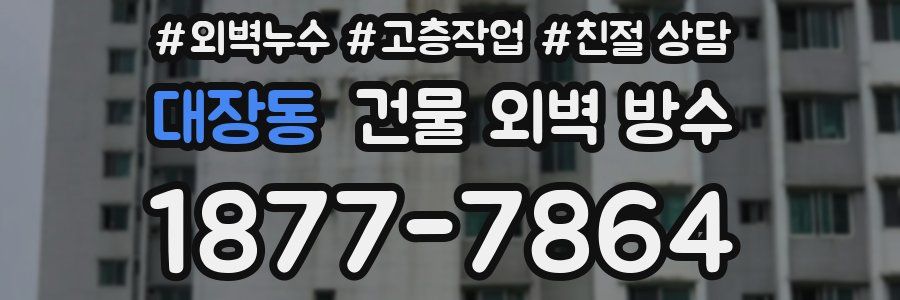 대장동 건물 외벽 방수