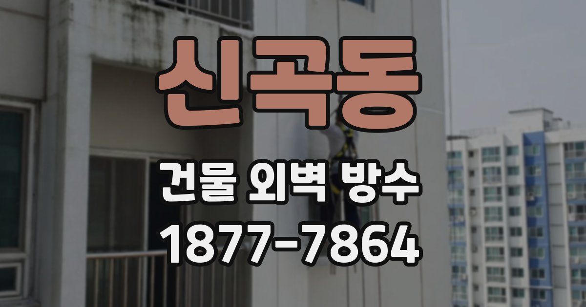 신곡동 건물 외벽 방수