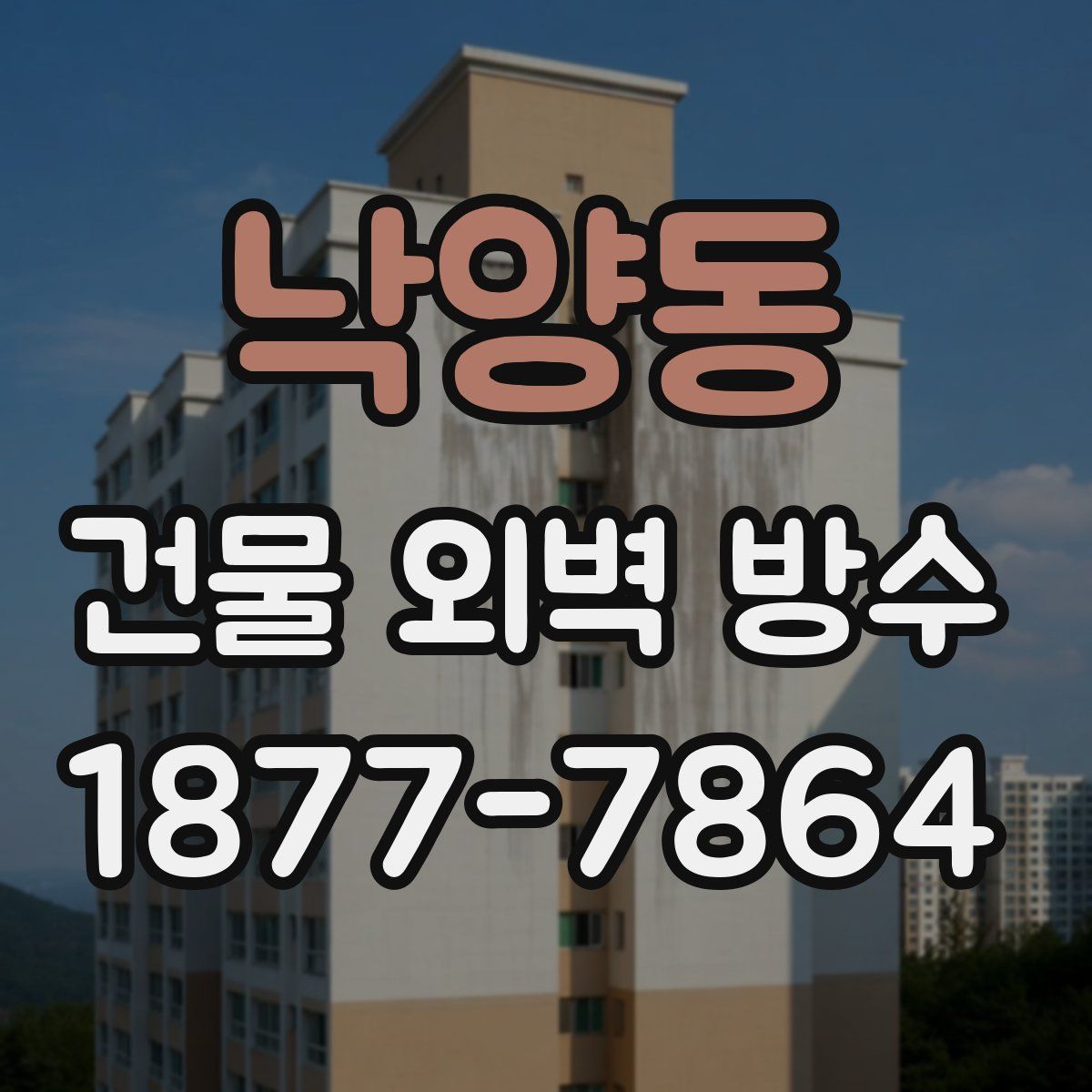 낙양동 건물 외벽 방수