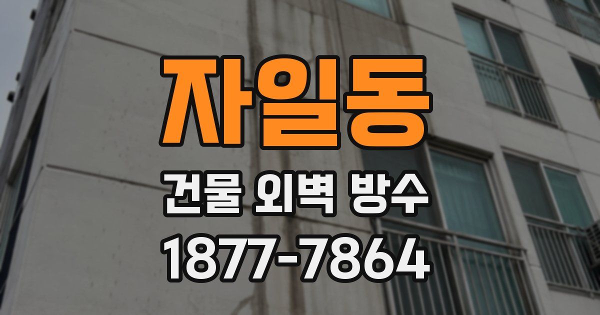 자일동 건물 외벽 방수