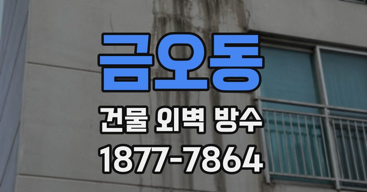 금오동 건물 외벽 방수