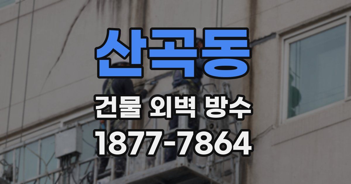 산곡동 건물 외벽 방수