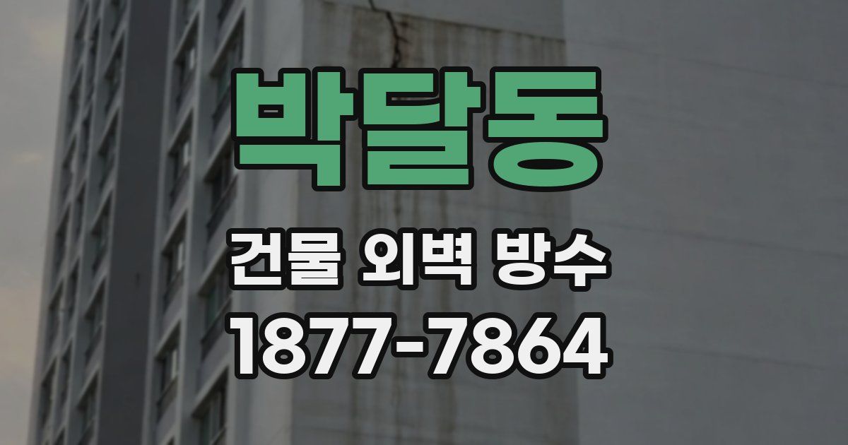 박달동 건물 외벽 방수