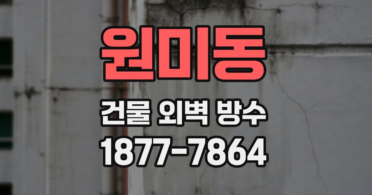 원미동 건물 외벽 방수