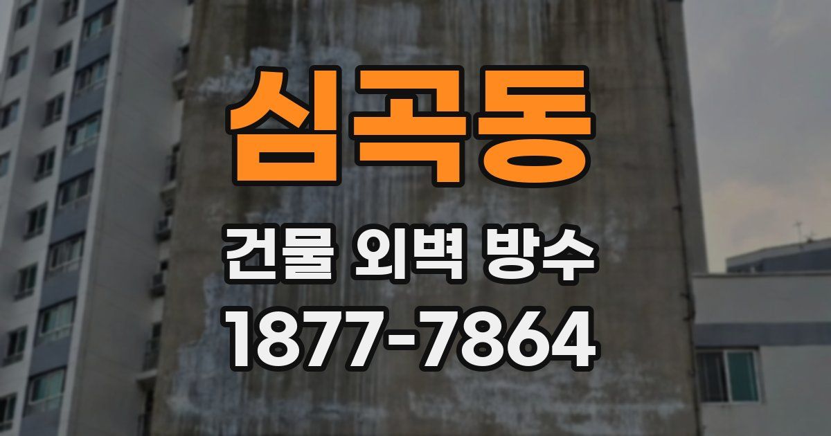 심곡동 건물 외벽 방수