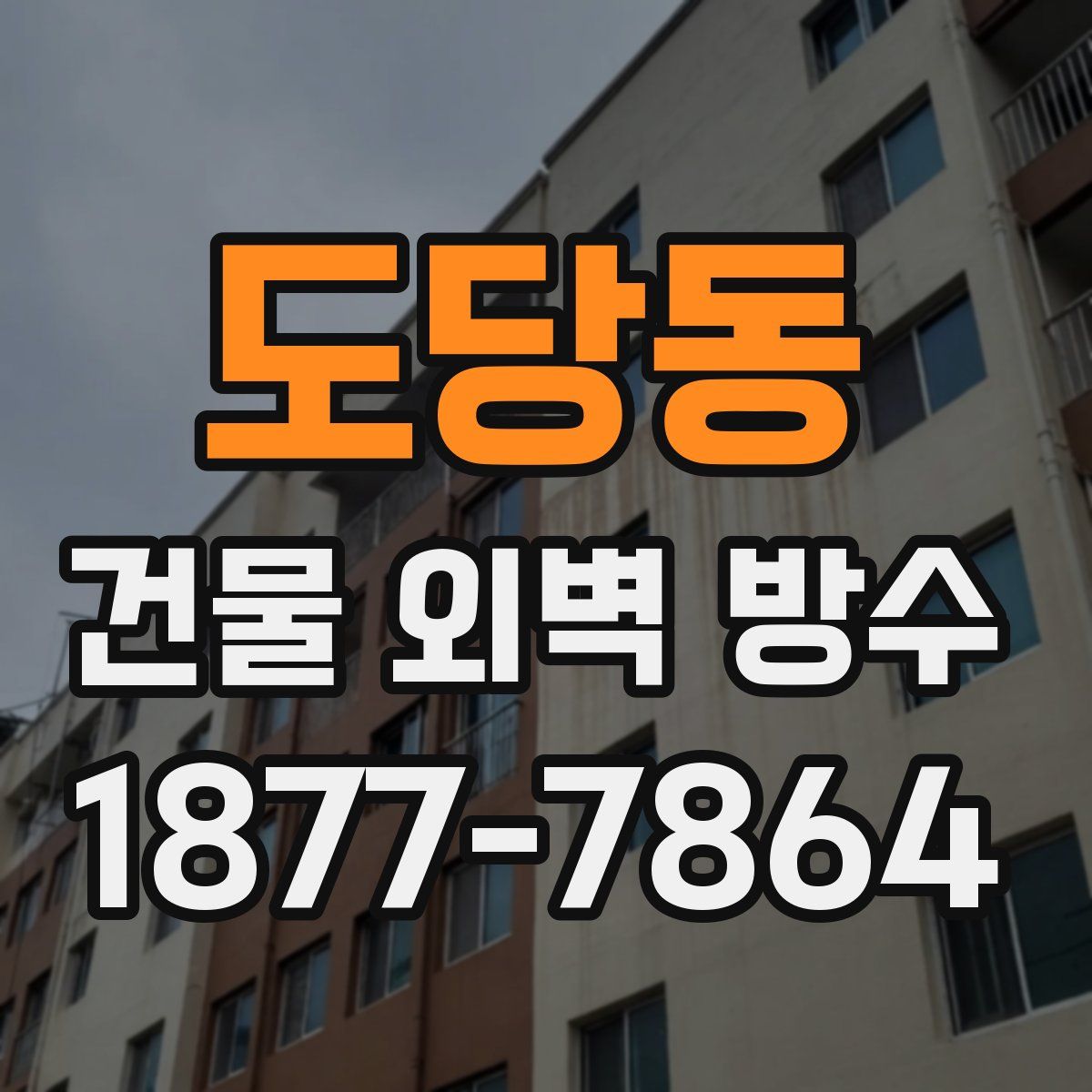 도당동 건물 외벽 방수