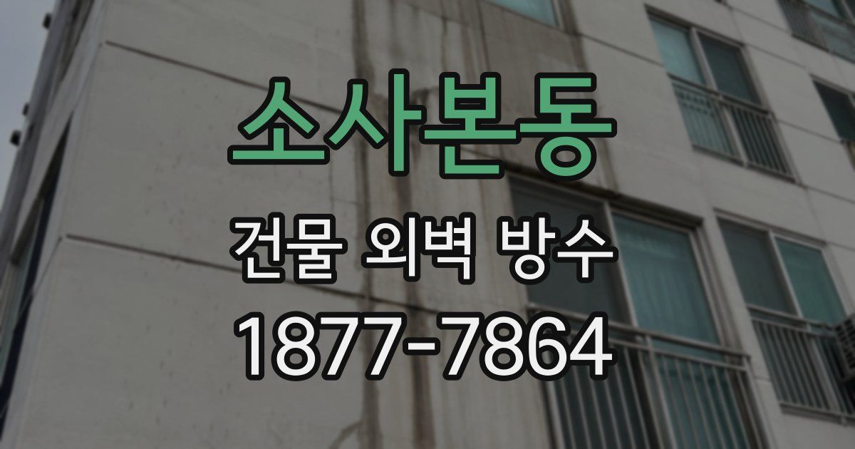 소사본동 건물 외벽 방수