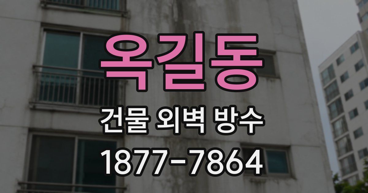 옥길동 건물 외벽 방수