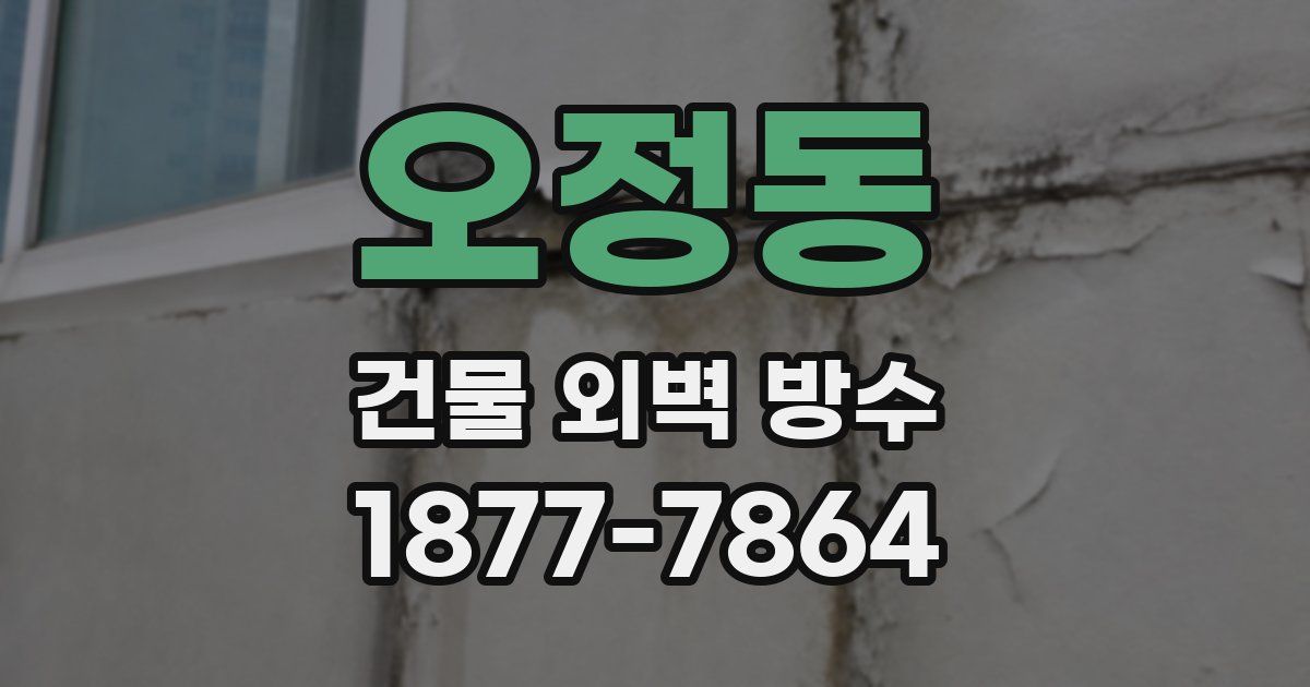 오정동 건물 외벽 방수