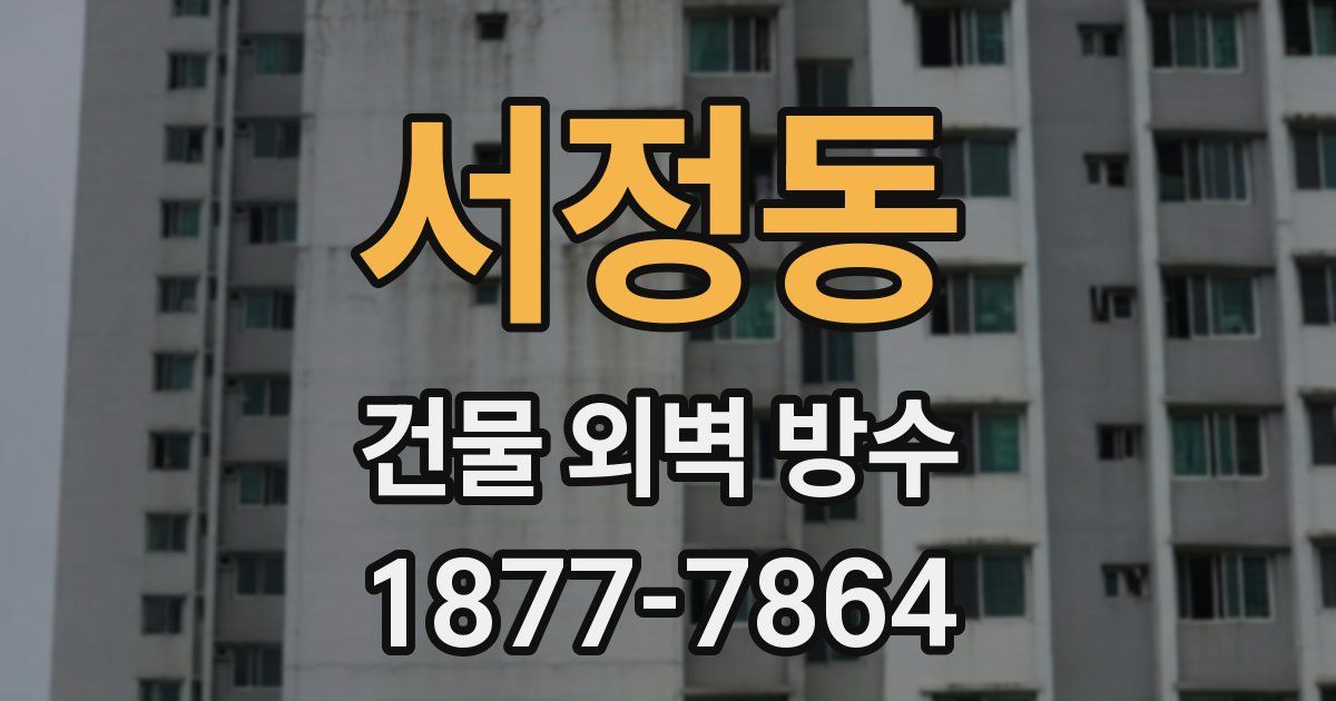 서정동 건물 외벽 방수
