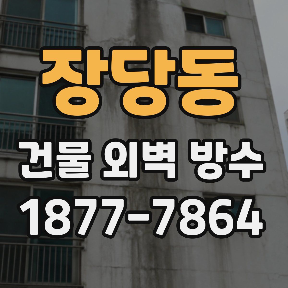 장당동 건물 외벽 방수