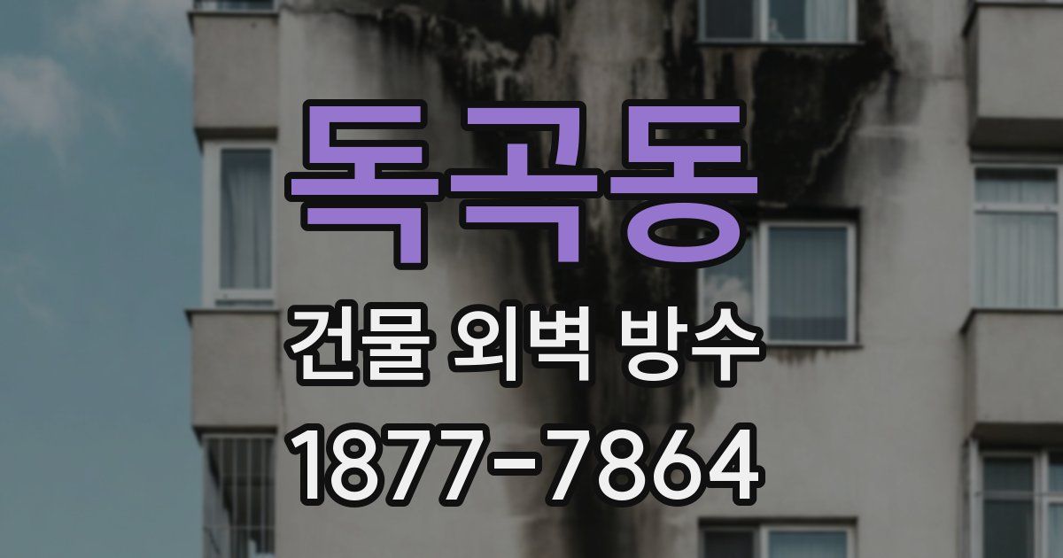 독곡동 건물 외벽 방수