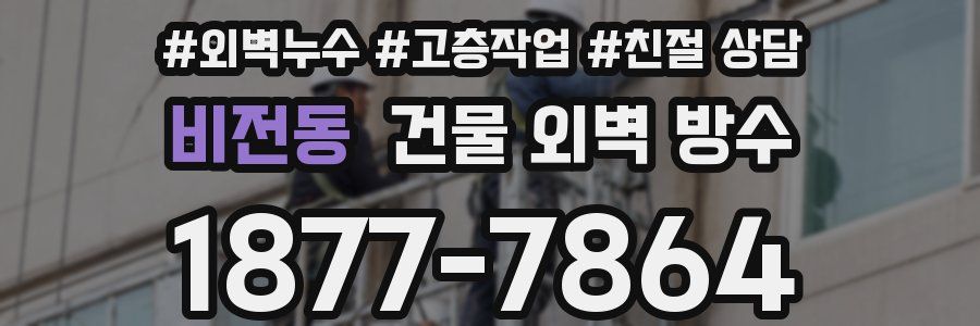 비전동 건물 외벽 방수
