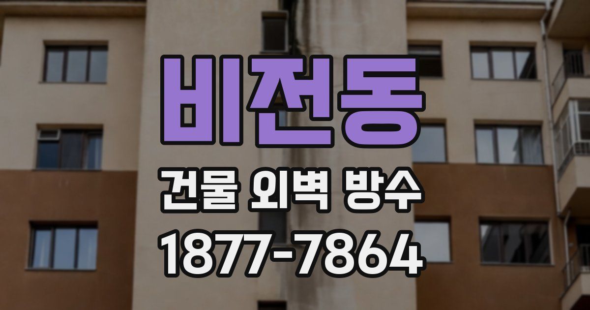 비전동 건물 외벽 방수