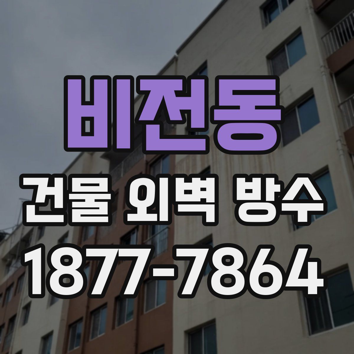 비전동 건물 외벽 방수