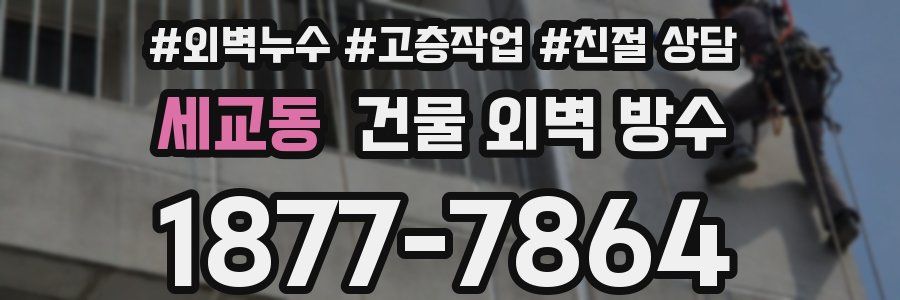 세교동 건물 외벽 방수