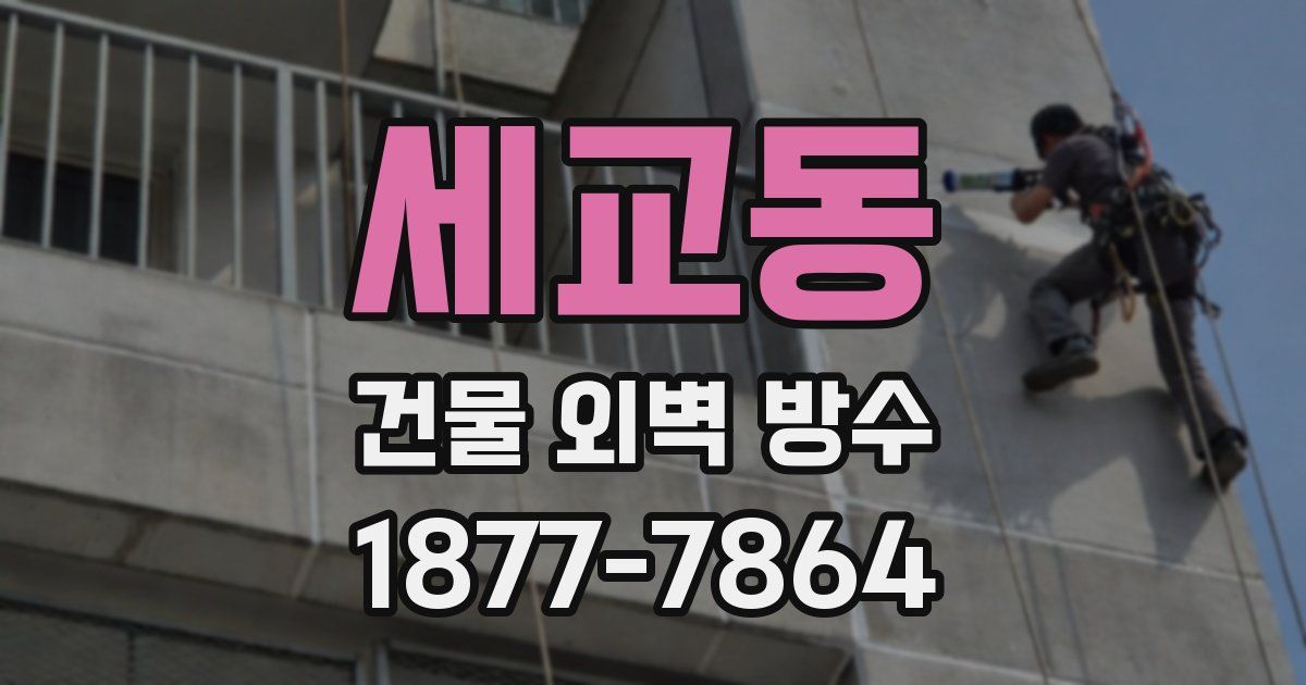 세교동 건물 외벽 방수