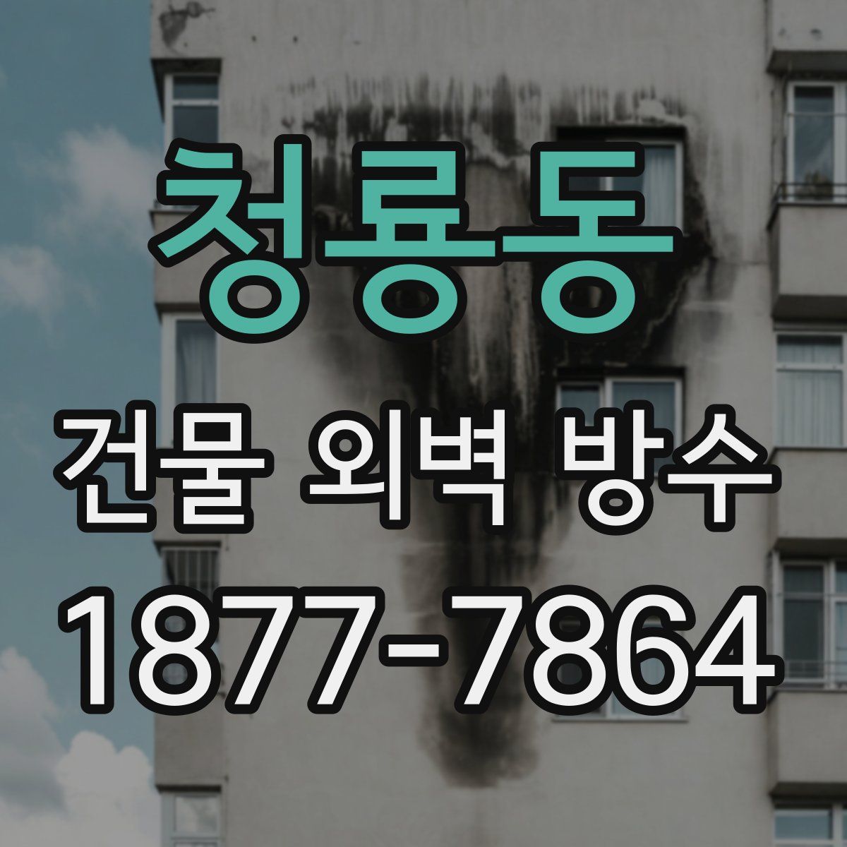 청룡동 건물 외벽 방수
