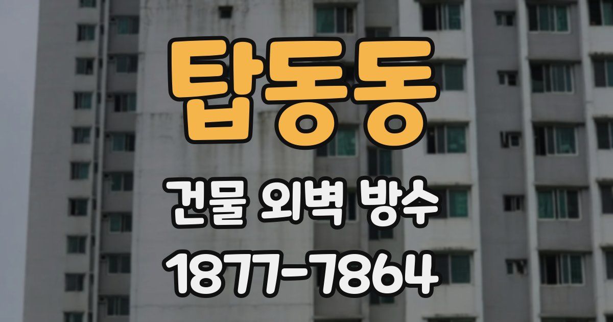 탑동동 건물 외벽 방수