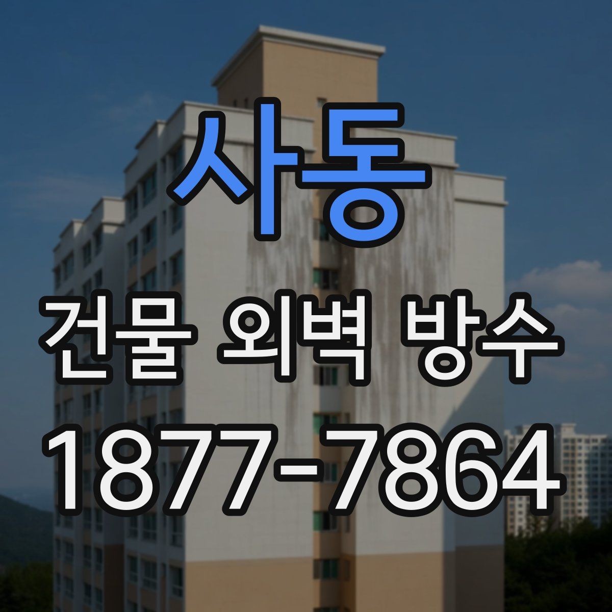 사동 건물 외벽 방수