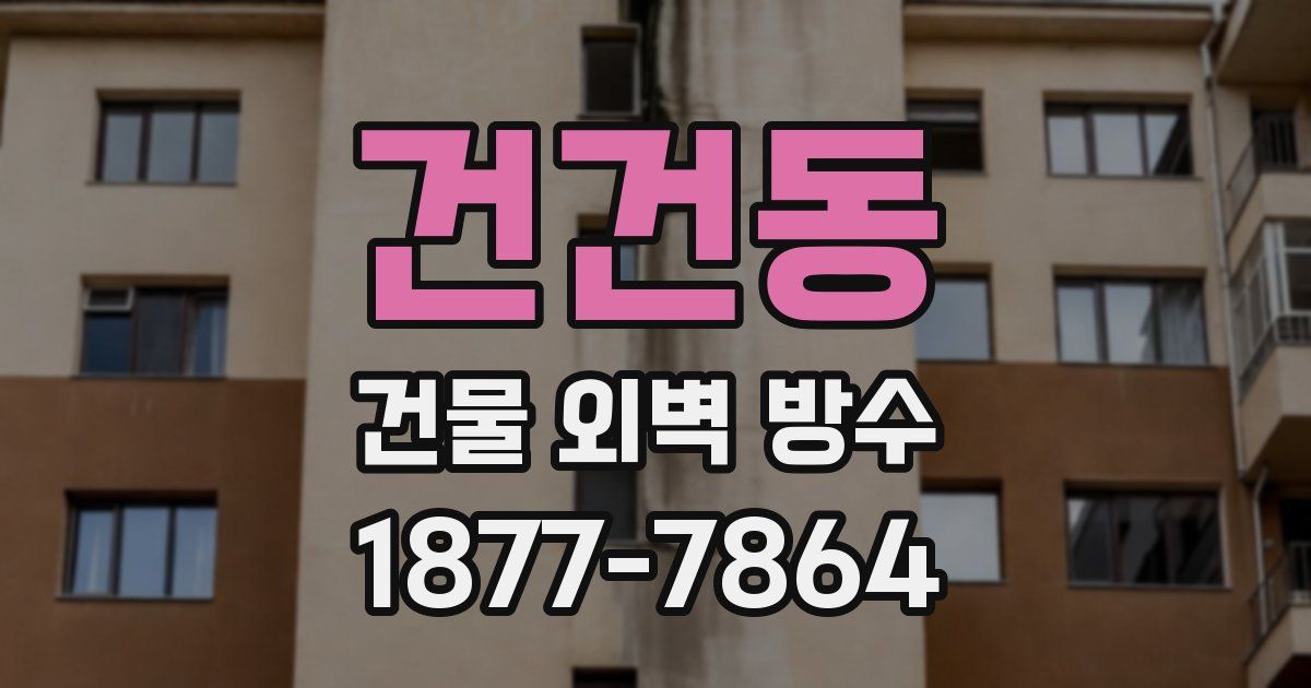 건건동 건물 외벽 방수