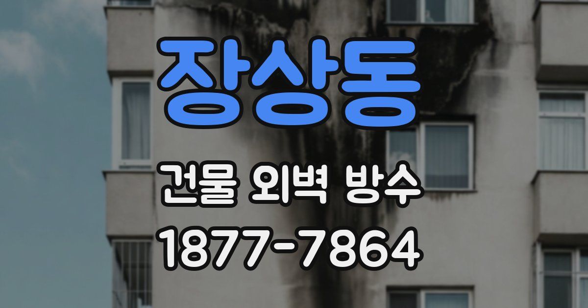 장상동 건물 외벽 방수