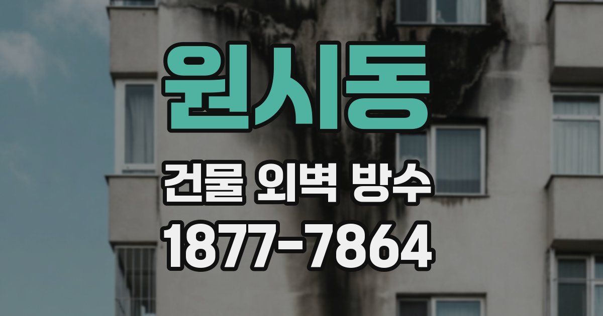 원시동 건물 외벽 방수