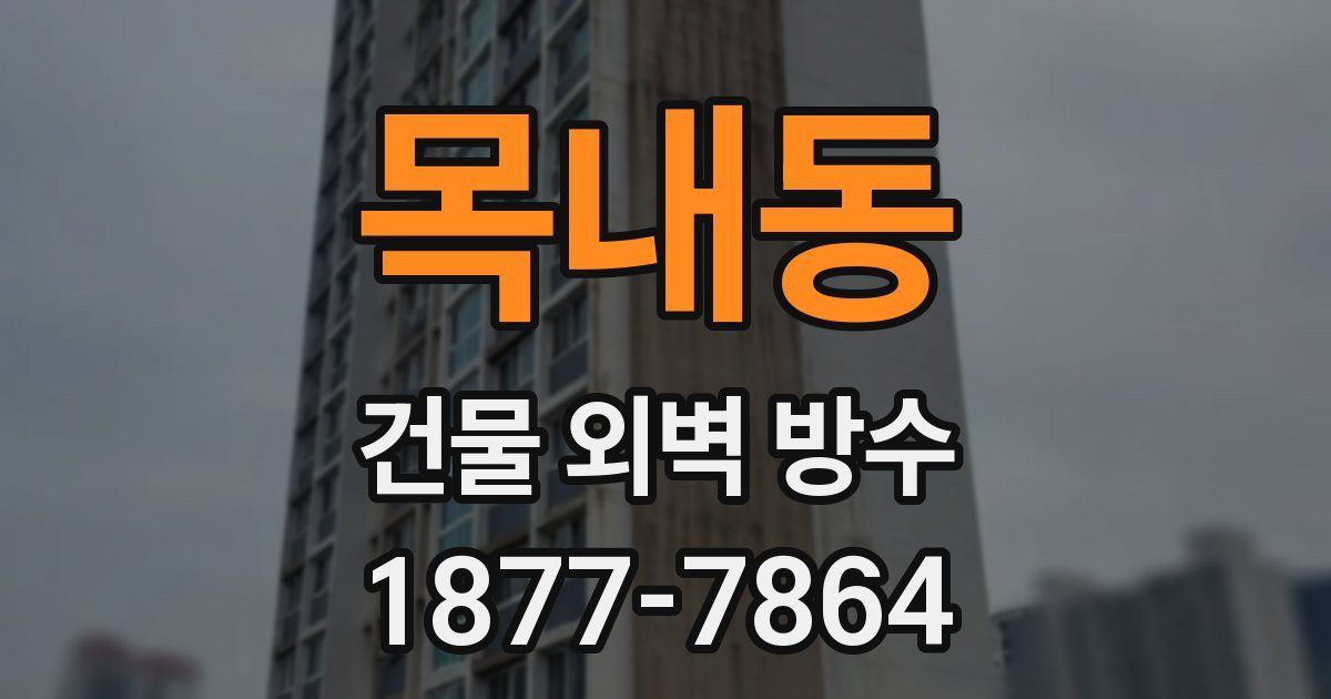 목내동 건물 외벽 방수
