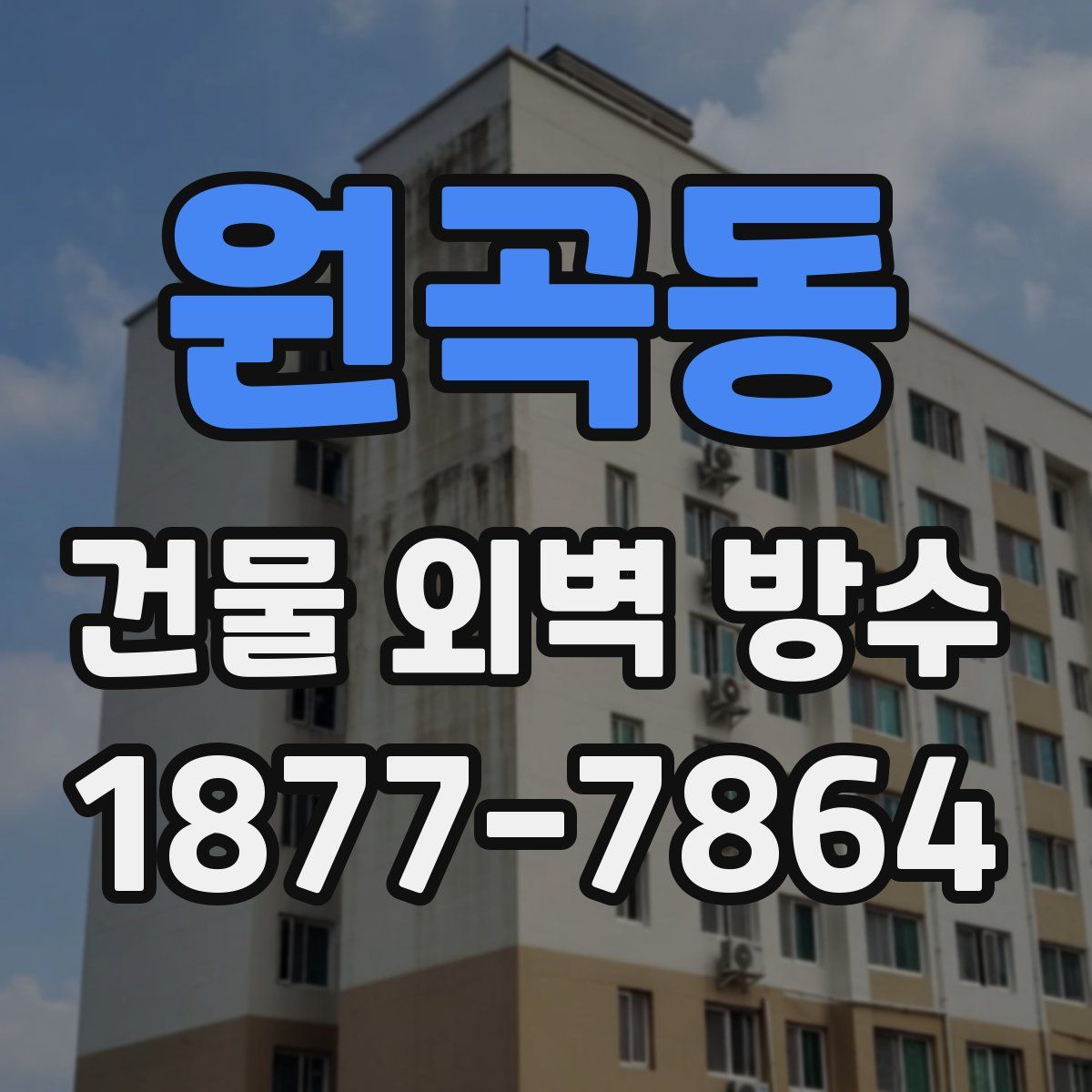 원곡동 건물 외벽 방수