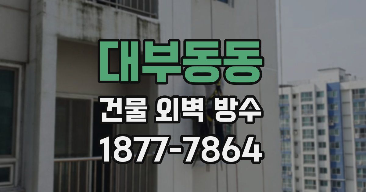 대부동동 건물 외벽 방수