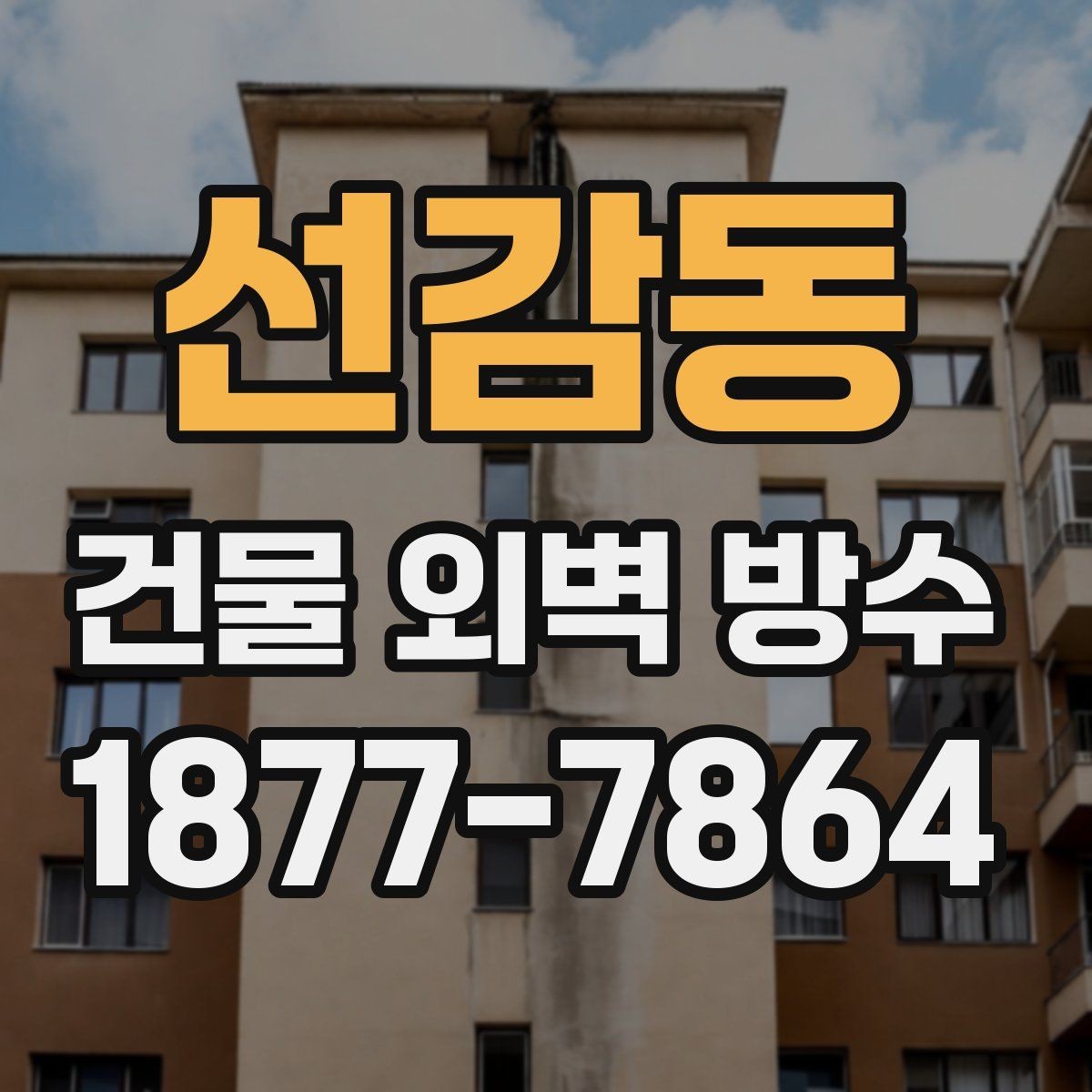 선감동 건물 외벽 방수 작업 전 체크리스트