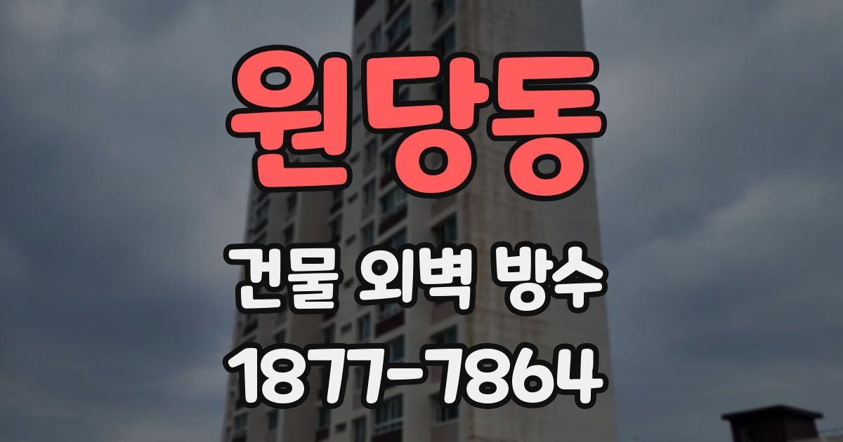 원당동 건물 외벽 방수