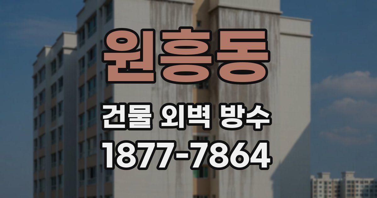 원흥동 건물 외벽 방수
