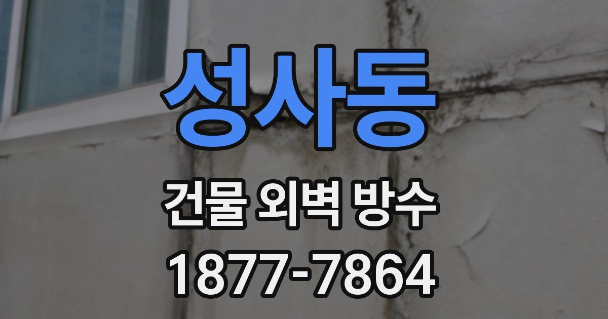 성사동 건물 외벽 방수