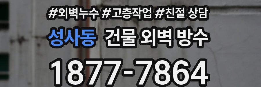 성사동 건물 외벽 방수