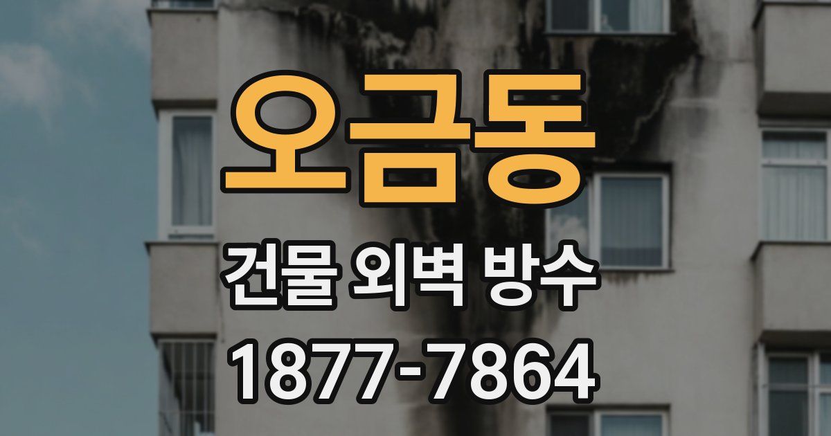오금동 건물 외벽 방수