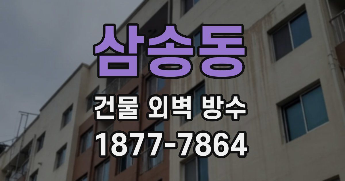 삼송동 건물 외벽 방수