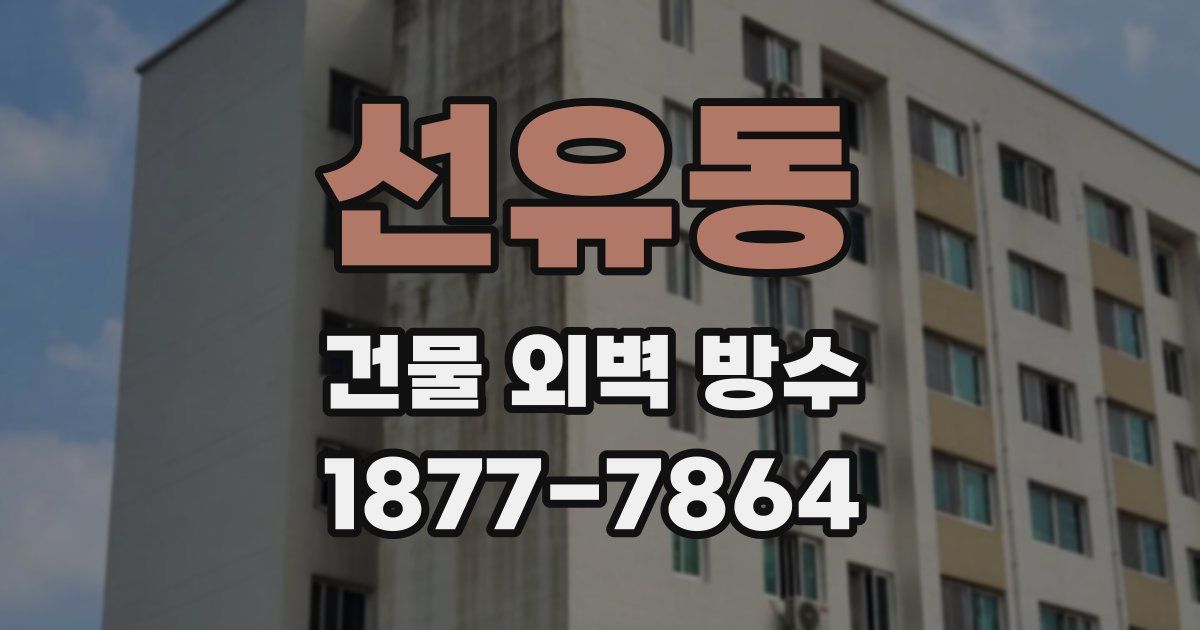 선유동 건물 외벽 방수
