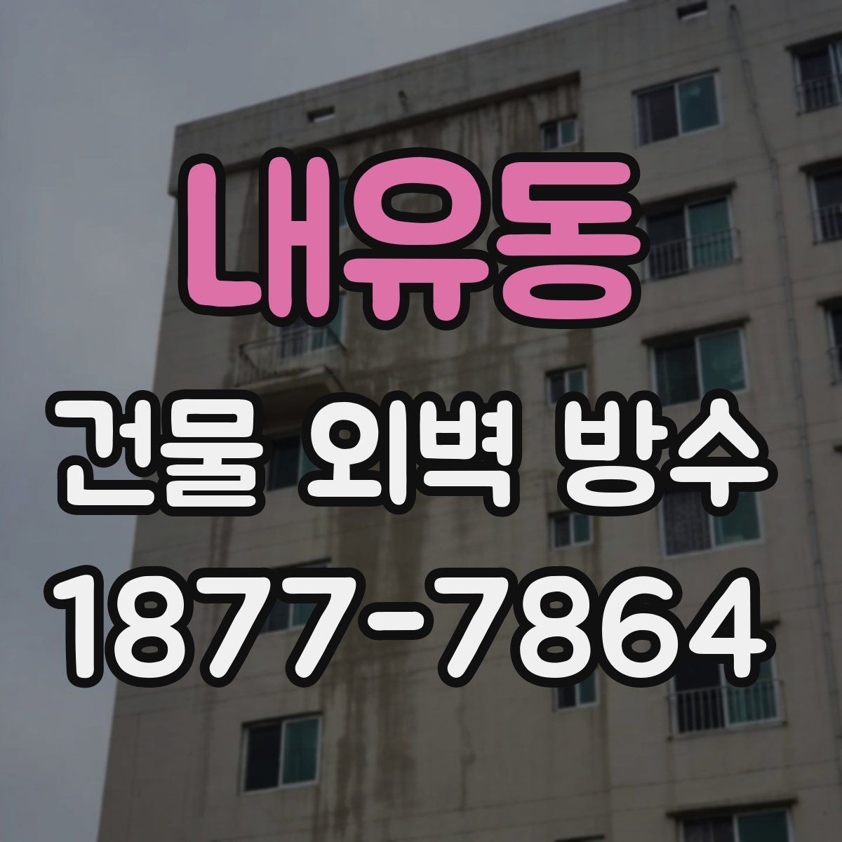 내유동 건물 외벽 방수
