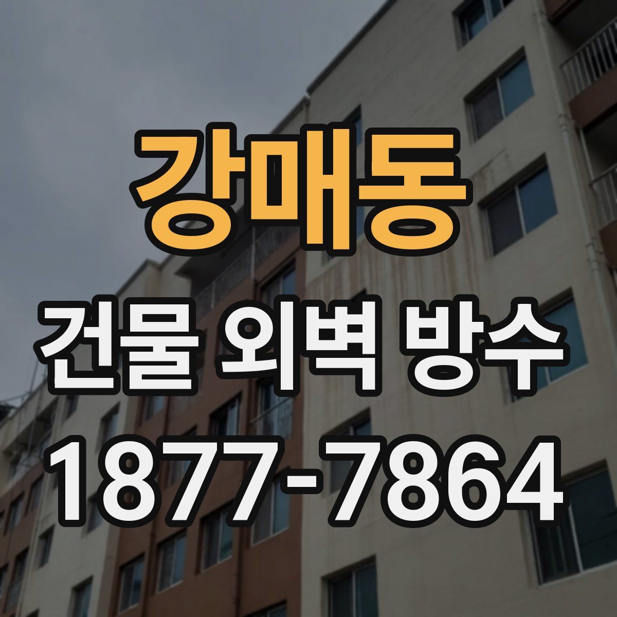 강매동 건물 외벽 방수