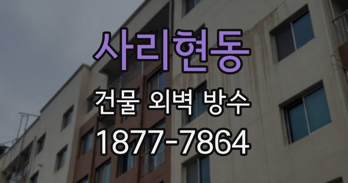 사리현동 건물 외벽 방수