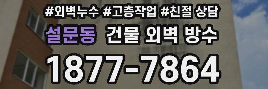 설문동 건물 외벽 방수