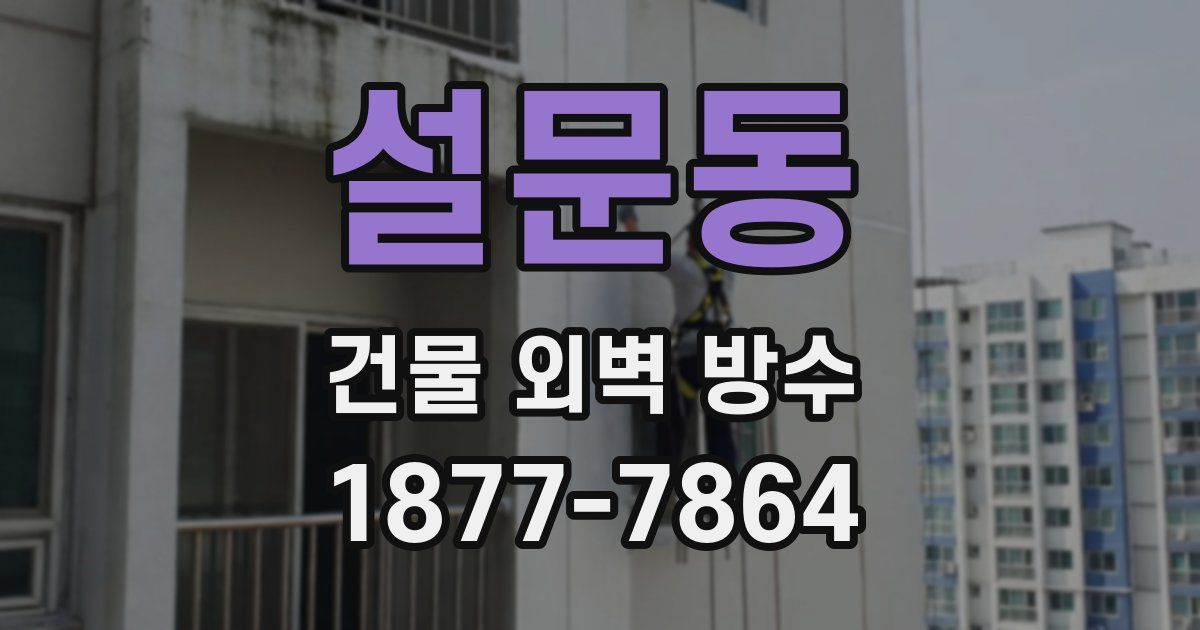 설문동 건물 외벽 방수
