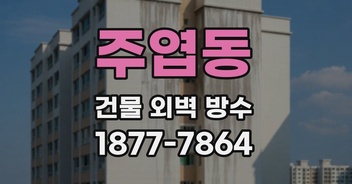 주엽동 건물 외벽 방수